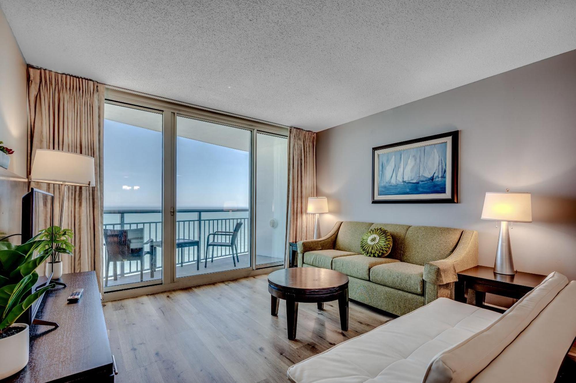Stunning Oceanfront King Suite On 18Th Floor Centrally Located Миртл-Бич Экстерьер фото